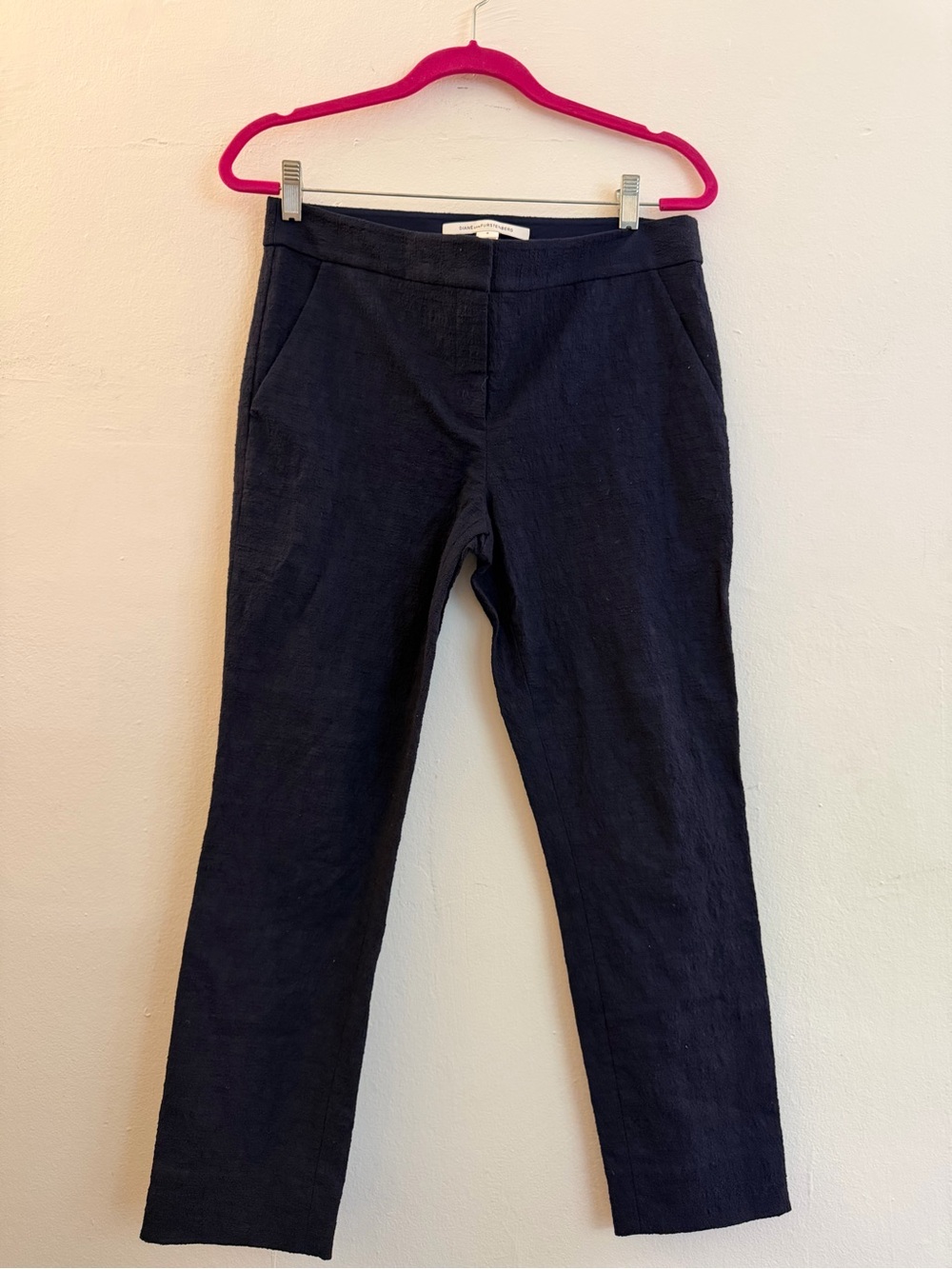 Diane von Furstenberg Gennifer cropped navy pants never worn without tags size 8